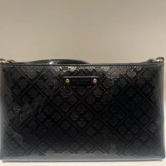 Kate Spade Black Embossed Clutch - Picture 3 of 6